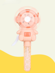 Портативный механический ручной вентилятор «Sweet astronaut», pink