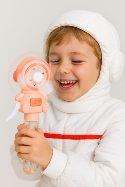 Портативный механический ручной вентилятор «Sweet astronaut», pink 