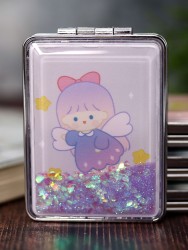 Зеркало-шейкер раскладное "Little angel", purple (8*6 см)