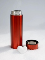 Термос с датчиком температуры «Metallic», matte red (500 ml)