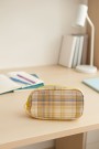 Пенал, косметичка "Plaid", yellow