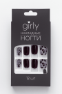 Накладные ногти GIRLY «Dalmatian», 12 шт., с клеевыми пластинами