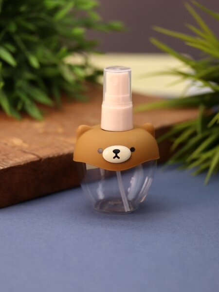 Дорожная бутылочка "Pretty bear", brown (70 ml) 