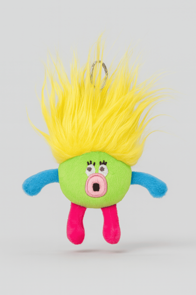 Плюшевый брелок "Colorful monster", yellow (8 см) 