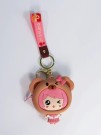 Брелок-кошелёк "Nice bear girl", brown (9.5*8.8 см)