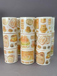 Декоративный скотч "Cute food", mix (4,5см*2м)