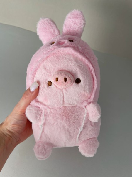 Мягкая игрушка "Bunny hat pig", 20 см 