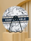 Зеркало настольное "Comfortable", чёрное (15,5*16 см)