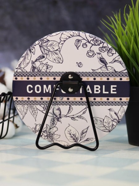 Зеркало настольное "Comfortable", чёрное (15,5*16 см) 