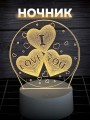Ночник iLikeGift "I love you" LED, USB (9х18 см)
