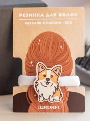 Резинка для волос ECO из дерева CORGI