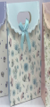 Пакет подарочный (XS) "Many flowers", light blue  (12x6x16)