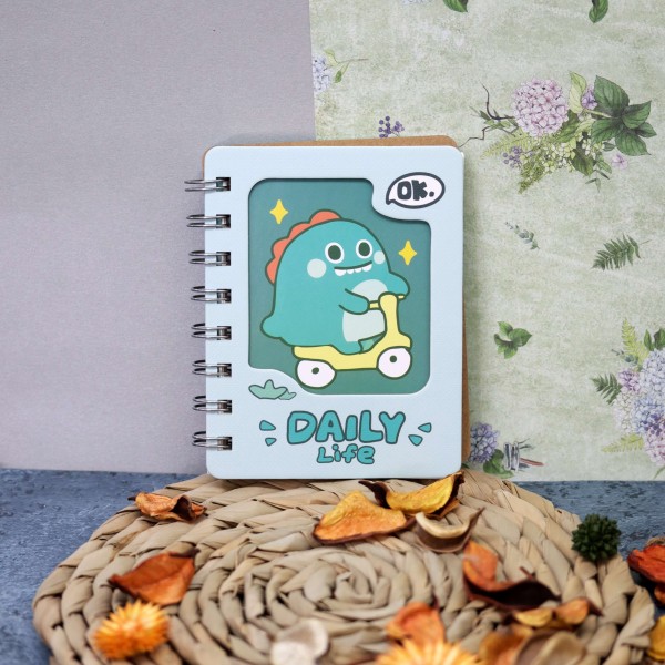 Блокнот (A7) «Dino skate», white (8.4*11) 