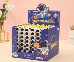 Ручка гелевая  "Star astronaut", yellow, шоу-бокс 36 шт.