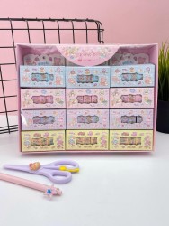 Набор декоративного скотча 4 шт. "Cute ballon" mix, шоу-бокс 12 шт.