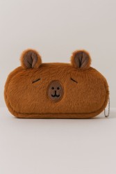 Пенал плюшевый "Cute Capybara", brown (18*9 см)