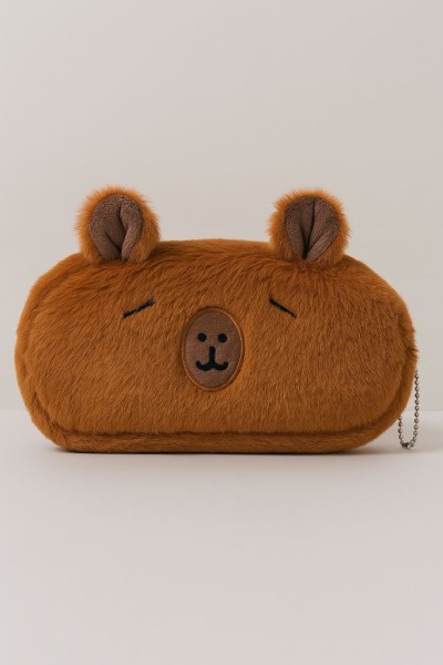 Пенал плюшевый "Cute Capybara", brown (18*9 см) 