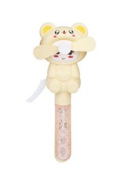 Портативный механический ручной вентилятор «Interesting kitty», yellow