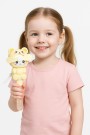 Портативный механический ручной вентилятор «Interesting kitty», yellow