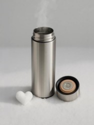 Термос с датчиком температуры «Metallic», silver (500 ml)