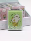Зеркало раскладное шейкер "Duck&IceCream", зеленое, 8*6 см