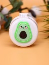 Расческа раскладная с зеркалом  "Happy avocado folding", white