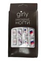Накладные ногти GIRLY «Highlights», 12 шт., с клеевыми пластинами