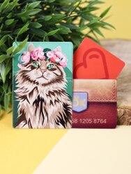 Держатель для карт «Beautiful cat» (6,5 х 9,5 см)