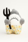 Мягкая игрушка "Shark with fork", yellow, 23 см