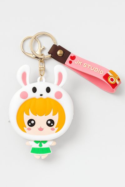 Брелок-кошелёк "Nice bunny girl", white 