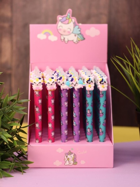 Ручка "Cute unicorn", mix, шоу-бокс 36 шт. 
