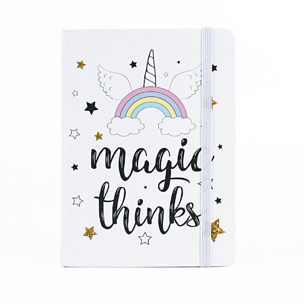 Блокнот(A5) "Rainbow magic thinks" white 