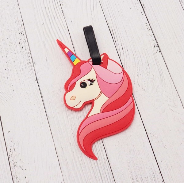 Бирка для багажа "Unicorn", pink 