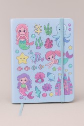 Блокнот (А6) "Mermaid friends", blue (10.5*14.5)