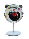 Зеркало настольное на ножке "Relax cat", голубое (10,5*18 см)