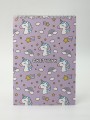 Скетчбук "Rainbow Unicorn" 14х20 см,  плотность 100 гр