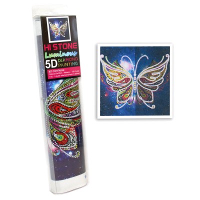 Алмазная мозаика "Бабочка", 30*30 см