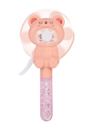 Портативный механический ручной вентилятор «Interesting kitty», pink