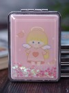 Зеркало-шейкер раскладное "Little angel", pink (8*6 см)