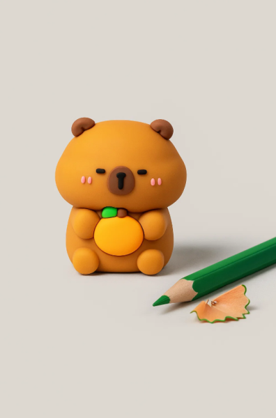 Точилка для карандашей "Capybara with orange", orange 