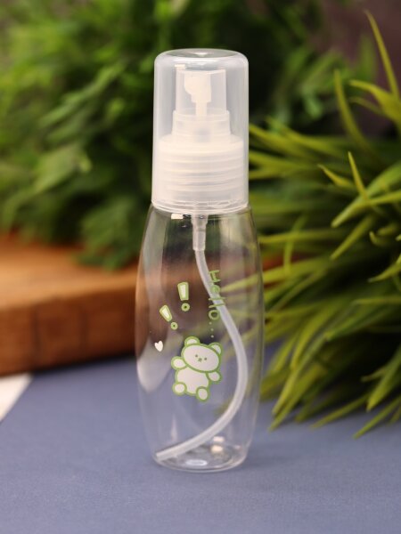 Дорожная бутылочка "Bear hello", green (85 ml) 