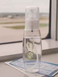 Дорожная бутылочка "Bear hello", green (85 ml)