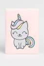 Блокнот плюшевый «Cat dress», rainbow-gray, 21,5х15 см, плотность 70 гр.