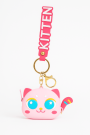 Брелок-кошелёк "Anime kitten", pink (4,5*5 см)