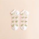 Носки iLikeGift «Glass hearts», green, мужские/женские евро размер 35-41