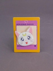 Значок акриловый iLikeGift "Meowgic white cat"