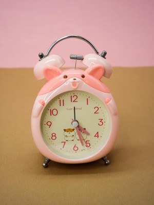 Часы-будильник «Hamster», pink (6х9,8 см)