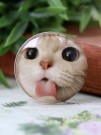 Попсокет "Cat grimacing", white