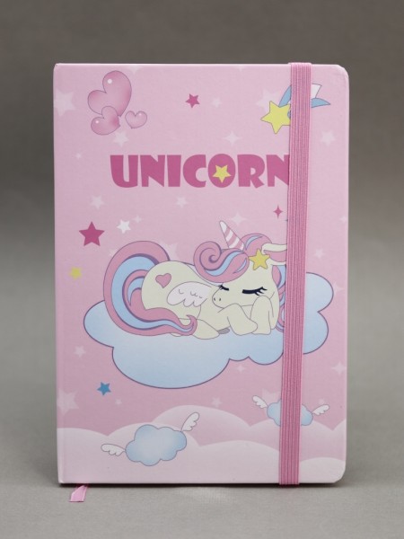 Блокнот (А5) "Unicorn on the cloud", pink (14.5*21) 