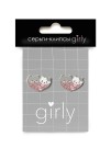 Серьги-клипсы GIRLY "Two cats"